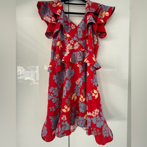 C/MEO Collective Red Floral Dress - Picture 3 of 12